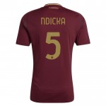 Günstige Fußballtrikots AS Roma Ndicka 5 Heimtrikot 2024-25 Kurzarm